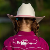 Cheyenne - Kids Pink Trim Western Hat