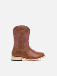 Baxter - Junior Western Toddler Boots - Rose Pink