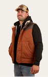 McKinlay Mens Puffer Vest Water Proof  - Tobacco / Charcoal