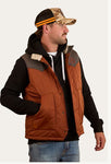 McKinlay Mens Puffer Vest Water Proof  - Tobacco / Charcoal