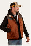 McKinlay Mens Puffer Vest Water Proof  - Tobacco / Charcoal