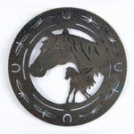 Metal Outdoor Coasters - Horse