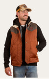 McKinlay Mens Puffer Vest Water Proof  - Tobacco / Charcoal