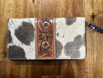 Tooling Leather Cowhide Zippered Wallet - Salta