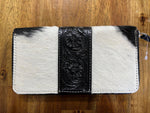 Tooling Leather Cowhide Zippered Wallet - Salta