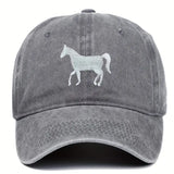 Horse Embroidered Baseball Cap / Hat