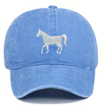 Horse Embroidered Baseball Cap / Hat