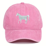 Horse Embroidered Baseball Cap / Hat