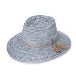 Evoke - Caroline Polyester Fedora Hat - Light Blue