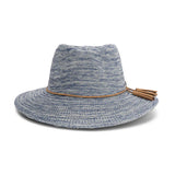 Evoke - Caroline Polyester Fedora Hat - Light Blue