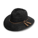 Evoke - Caroline Polyester Fedora Hat - Mix Black