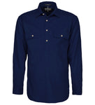 Mens Pilbara Closed Front 3/4 button - L/S Shirt - Colours 2