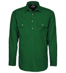 Mens Pilbara Closed Front 3/4 button - L/S Shirt - Colours 2