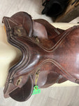 Second Hand - Leather Stock Saddle 17" - No.14