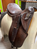 Second Hand - Leather Stock Saddle 17" - No.14