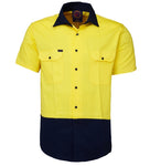 High Visibility - 2 tone Short Sleeve Work Shirt