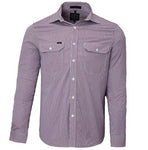 Men's Front Flap dual Pocket, Classic Fit L/S Shirt