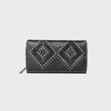 Trinity Ranch - Leather Stitch Collection Wallet - Black