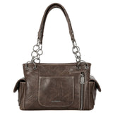 Trinity Ranch USA - Tooled Collection Concealed Carry Satchel - Coffee