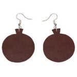 Tooled Round Drop Earrings