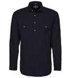 Mens Pilbara Closed Front 3/4 button - L/S Shirt - Colours 2