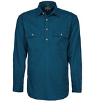 Mens Pilbara Closed Front 3/4 button - L/S Shirt - Colours 2