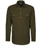 Mens Pilbara Closed Front 3/4 button L/S Shirt - Colours 1