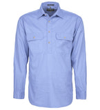 Mens Pilbara Closed Front 3/4 button L/S Shirt - Colours 1