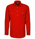 Mens Pilbara Closed Front 3/4 button L/S Shirt - Colours 1