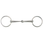 Thin Mouth Loose Ring Snaffle Bit w/75mm Rings