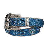 Girl's Western Sparkling Rhinestone belt - Blue