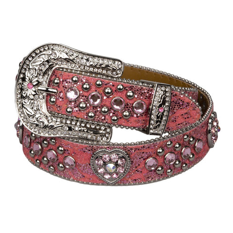 Girl's Western Sparkling Rhinestone belt - Pink