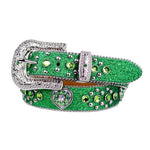 Girl's Western Sparkling Rhinestone belt - Green