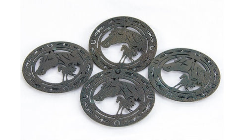 Metal Outdoor Coasters - Horse