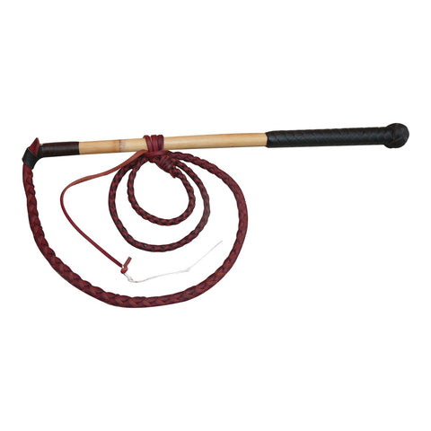 MCALISTER – 4 PLAIT REDHIDE YARD WHIP – REDHIDE – 4′