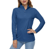 SunSafe UPF 50+ UV Long Sleeve Riding Shirts - Blue Range