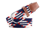 Unisex Stretch Braided Equestrian Horse Riding Belt - Multi Coloured