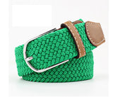 Unisex  Stretch Braided Equestrian Horse Riding Belt - Block Colour