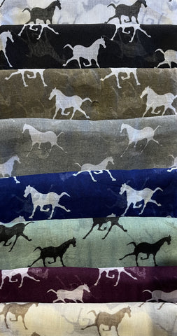 Horse print scarf