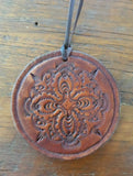 Kelley Heaney Designs - Leather Mandala Necklace