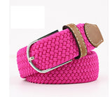 Unisex Stretch Braided Equestrian Horse Riding Belt - Multi Coloured