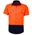 High Visibility - 2 tone Short Sleeve Work Shirt