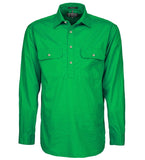 Mens Pilbara Closed Front 3/4 button - L/S Shirt - Colours 2