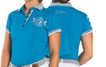 Lindelle · Teal Equestrian Polo Shirt