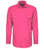 Mens Pilbara Closed Front 3/4 button L/S Shirt - Colours 1