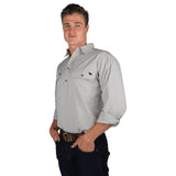 Ringers Western - King River Mens Half Button Work Shirt